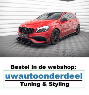 Maxton Design Mercedes A45 AMG Aero Spoiler Splitter Lip beschikbaar voor biedingen