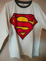 Superman DC Comics Logo Mens Long Sleeve Shirt Large , Ophalen of Verzenden, Zo goed als nieuw, Maat 52/54 (L), Wit