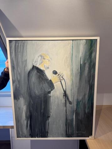 Herman Hertogs — „Ode aan Werner Lagae” (1997), Acrylverf op beschikbaar voor biedingen