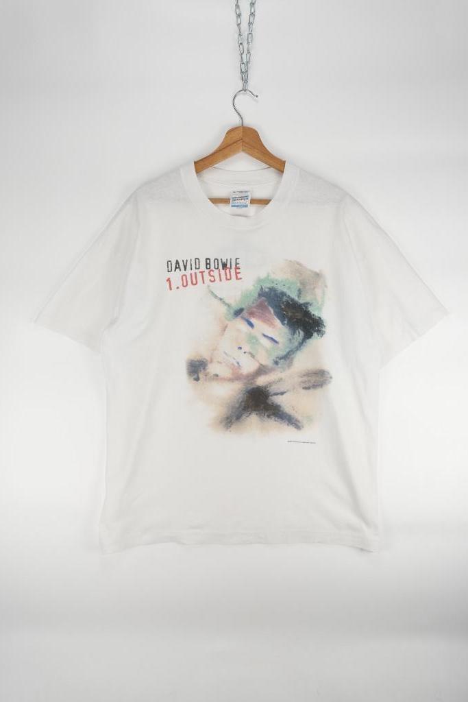 Vintage David Bowie 1995/1996 Outside tour merch T-shirt, Verzamelen, Kleding en Patronen, Zo goed als nieuw, Shirt, Ophalen of Verzenden
