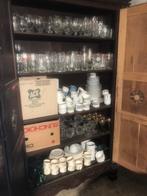 VERKOCHT 400 glazen,pinten,borden tassen,leegmaak, Verzamelen, Ophalen