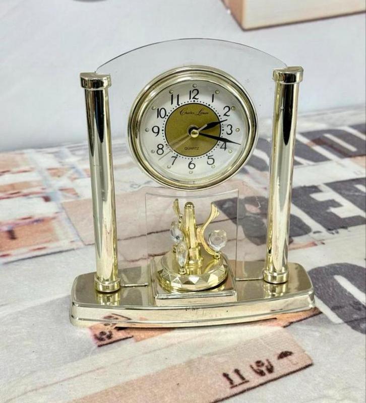 Vintage Retro tafelklok, 1990-2000 quartz Charles Leman klok, Huis en Inrichting, Woonaccessoires | Klokken, Zo goed als nieuw