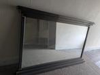 spiegel met metalen frame, Huis en Inrichting, Woonaccessoires | Spiegels, Ophalen, Gebruikt, 100 tot 150 cm, Rechthoekig