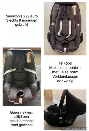 Maxi cosi pebble+ met I size  beschikbaar voor biedingen