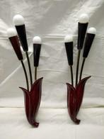 2 wandlampen in ART DECO-stijl, Ophalen of Verzenden, Gebruikt, Metaal, ART  DECAO