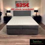 Boxspring Budget DISPONIBLE EN STOCK ! !, 160 cm, Deux personnes, Noir, Enlèvement ou Envoi