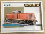 TRIX EXPRESS trein modelbaan Poster in frame, Verzamelen, Verzenden, Nieuw, Poster
