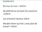 Cuisine EGGO équipée 750€, Maison & Meubles, Cuisine | Cuisines complètes, Autres couleurs, Bois, Enlèvement, Utilisé