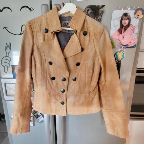 Lederen vest maat M., Kleding | Dames, Jasjes, Kostuums en Pakken, Maat 38/40 (M), Ophalen of Verzenden