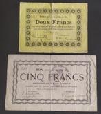 Pipaix - 2+5 Francs 1914 (noodgeld), Ophalen of Verzenden, Setje