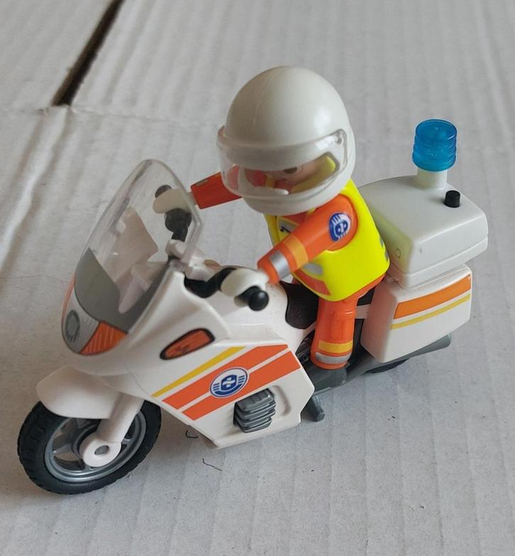 Playmobil 5544 - Ambulance motor met zwaailicht, Kinderen en Baby's, Speelgoed | Playmobil, Gebruikt, Complete set, Ophalen of Verzenden