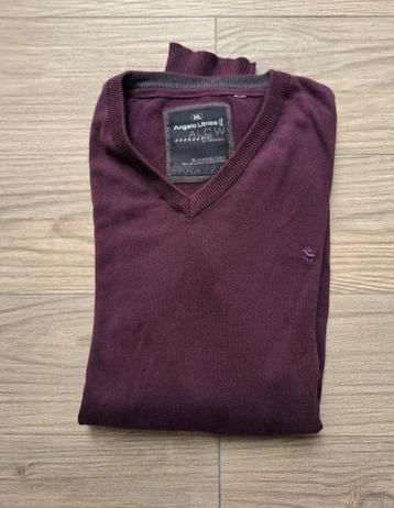 Nieuwe V-Hals Trui in Prachtige Aubergine Kleur 3XL beschikbaar voor biedingen