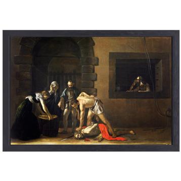 De onthoofding van Sint Johannes de Doper - Caravaggio canva