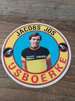Sticker wielrenner ijsboerke Jacobs Jos, Ophalen of Verzenden, Zo goed als nieuw