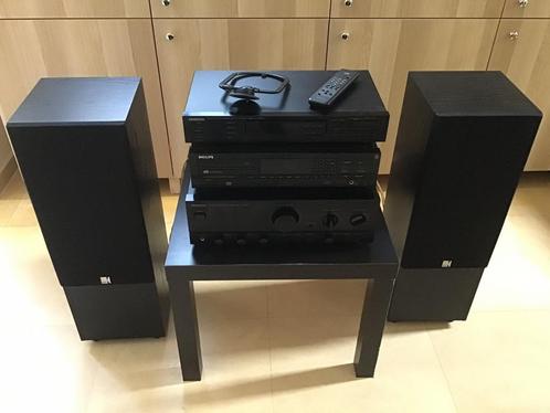 Ampli et tuner KENWOOD + lecteur CD PHILIPS + enceintes KEF, Audio, Tv en Foto, Versterkers en Ontvangers, Zo goed als nieuw, Overige merken