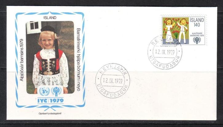 Postzegels: Diverse landen, FDC's jaar van het kind, Postzegels en Munten, Postzegels | Thematische zegels, Gestempeld, Overige thema's