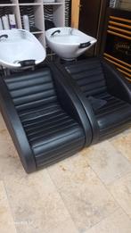Kapper stoelen en haar was lavabo, Ophalen