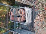 lot terracotta potjes exclusief houten bakken, Ophalen, Zo goed als nieuw, Terracotta