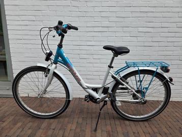Fiets 24 inch Merk BNB blauw en wit (af te halen), Enlèvement, 24 pouces, BNB Bike, Vitesses