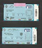 tickets H/T 1/2 finale Croky Cup KV Oostende - Genk, 01/2017, Ophalen of Verzenden, Gebruikt, Overige typen