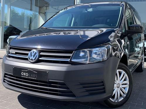 Volkswagen Caddy Maxi 1.4 TGI / Essence + CNG / Cuir / Gps /, Auto's, Bestelwagens en Lichte vracht, Bedrijf, Te koop, ABS, Airbags