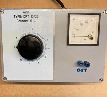 Variac, autotransformator, reostaat,... beschikbaar voor biedingen