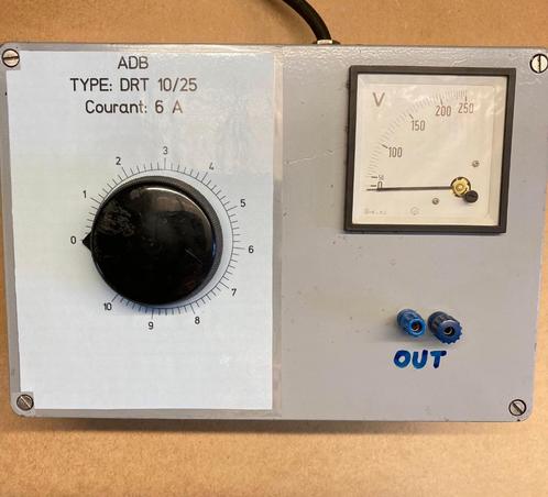 Variac, autotransformator, reostaat,..., Hobby en Vrije tijd, Elektronica-componenten, Gebruikt, Ophalen of Verzenden
