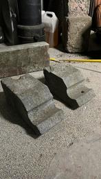 2 arduin blokken, sokkels, steunen decoratief of ornament, Ophalen of Verzenden, Gebruikt