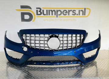 BUMPER Mercedes C Klasse W205 AMG GT Grill 6xpdc 2014-2017 V beschikbaar voor biedingen