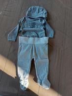 Set bloes + broek JBC - unisex - wit/grijs - maat 62, Kinderen en Baby's, Babykleding | Maat 62, Nieuw, Ophalen of Verzenden, Jongetje of Meisje