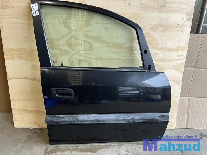 OPEL ZAFIRA A Zwart Z298 Rechts Voor deur portier 1998-2005, Auto-onderdelen, Carrosserie, Deur, Opel, Voor, Rechts, Gebruikt
