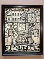 Tekening Erpe,Mere,Burst in kader met glas, Antiek en Kunst, Ophalen