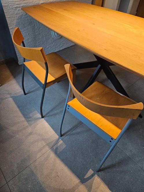 6 ikea keukenstoelen, Huis en Inrichting, Stoelen, Gebruikt, Hout, Metaal, Ophalen