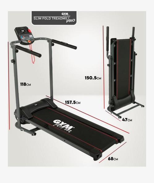 Gymform slim fold, Sports & Fitness, Appareils de fitness, Neuf, Tapis roulant, Jambes, Synthétique, Enlèvement