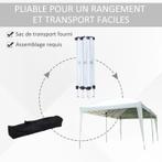 outsunny 6 m x 3 m tonnelle neuf blanc, Enlèvement, Neuf