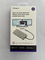 New Targus USB-C Dual HDMI 4K Docking Station with 100W PD, Nieuw, Docking station, Telefoon, Targus