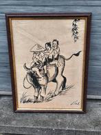 Lavis chinois ou japonais, Antiquités & Art, Enlèvement ou Envoi