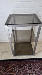 bijzettafel, Ophalen, Minder dan 55 cm, Gebruikt, Glas