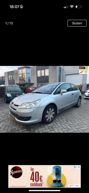 Citroën C4 avec 180 000 km homologué VVK, Autos, Argent ou Gris, Boîte manuelle, Capteur de lumière, 5 places