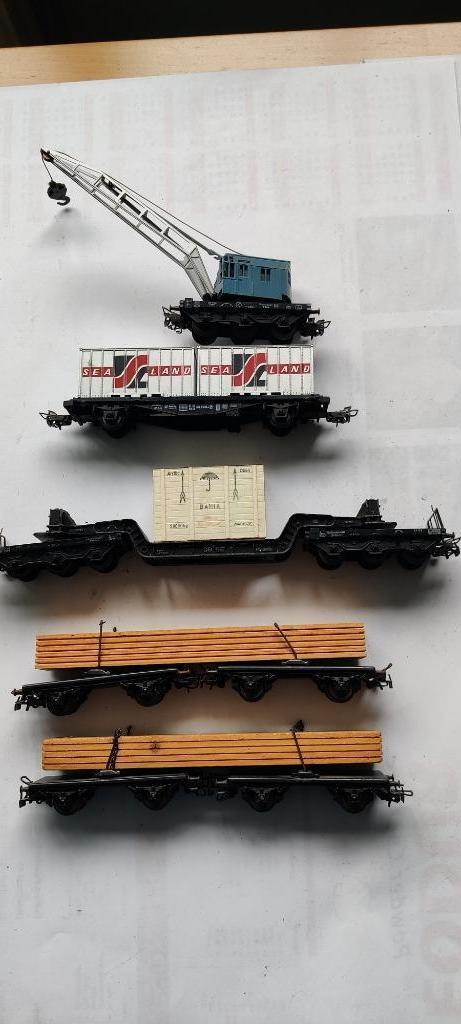 Märklin 5 goederenwagens, Hobby en Vrije tijd, Modeltreinen | H0, Gebruikt, Wagon, Wisselstroom, Märklin, Ophalen of Verzenden