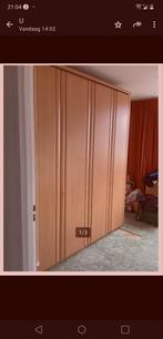 Nette 4 deurs beukenfineer kledingkast, Huis en Inrichting, Slaapkamer | Complete slaapkamers, Gebruikt, Ophalen of Verzenden