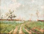Pieter Gorus (1881-1941): Landschap (O/D, 56 x 47 cm), Antiek en Kunst, Ophalen of Verzenden