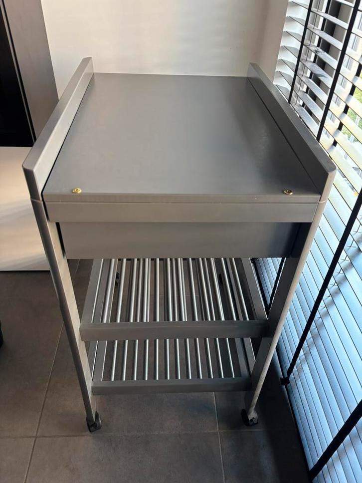 Verzorgingstafel TROLL lucas antraciet/grijs, Kinderen en Baby's, Badjes en Verzorging, Gebruikt, Aankleedkussen, Overige merken