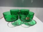 Luminarc vintage set van 4 groene dessertbowls champagneglaz, Antiek en Kunst, Ophalen of Verzenden