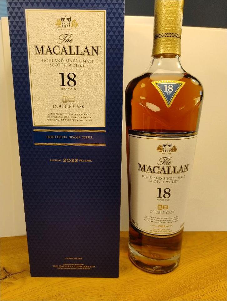 The Macallan 18 double cask 2022 / 2023, Verzamelen, Wijnen, Nieuw, Ophalen