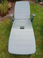 Groene tuinzetel PVC, merk Jardin, Tuin en Terras, Tuinstoelen, Ophalen, Gebruikt, Verstelbaar