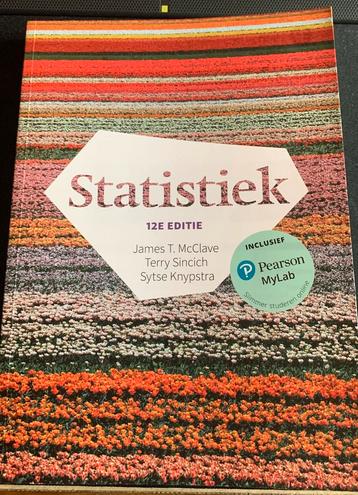 Statistiek, 12e editie met MyLab NL toegangscode beschikbaar voor biedingen