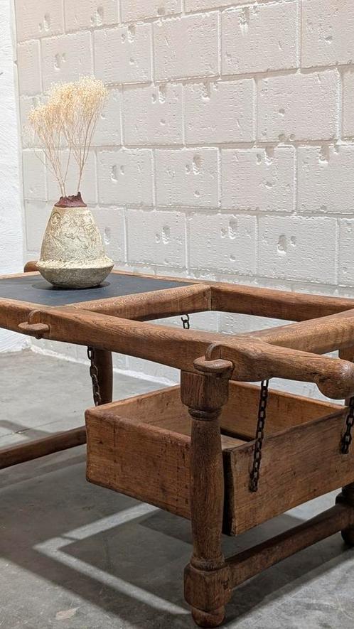 Vintage Wabi sabi salontafel brutalist 1970., Antiek en Kunst, Antiek | Meubels | Tafels, Ophalen of Verzenden