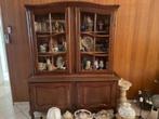 glazen vitrine kast, Huis en Inrichting, Kasten | Vitrinekasten, Ophalen, Gebruikt, Vintage, 150 tot 200 cm