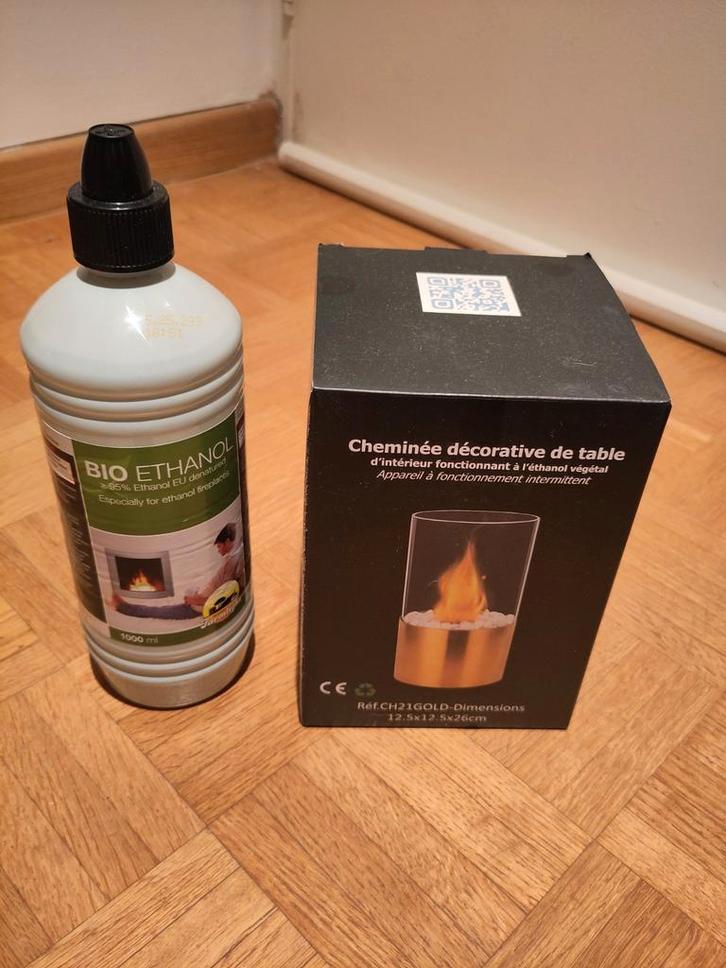 Cheminée décorative de table à bioéthanol & bioéthanol – Ven, Maison & Meubles, Cheminées, Enlèvement ou Envoi